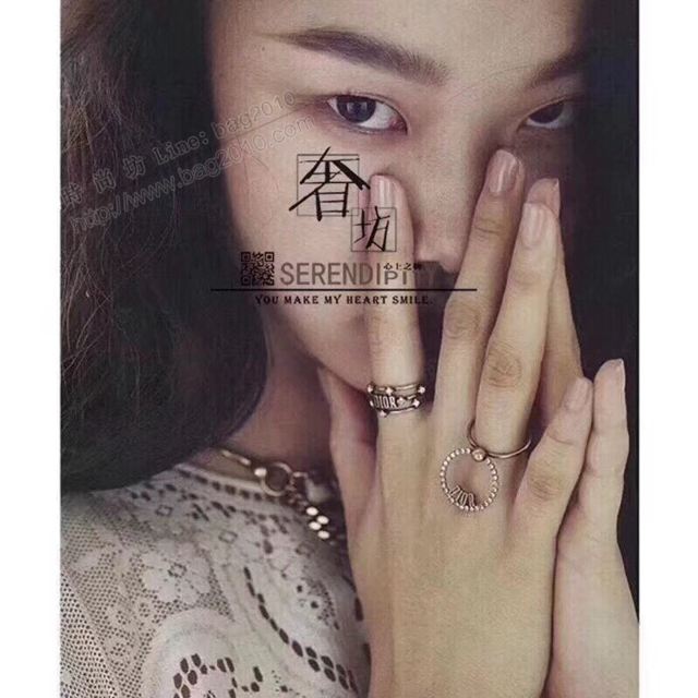 Dior飾品 迪奧鑲鑽圓圈戒指  zgbq1158